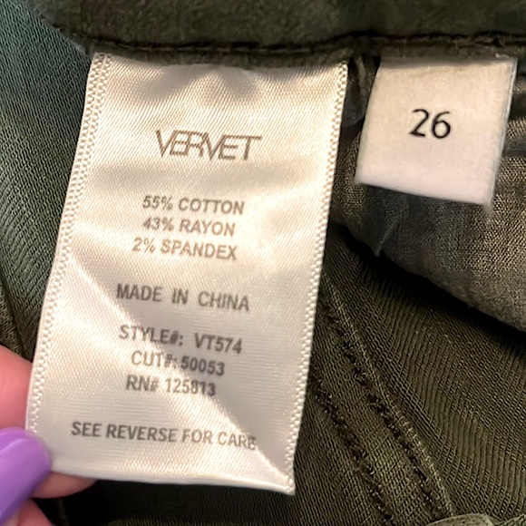 Vervet Army Green Distressed Jeans - Picture 7 of 13